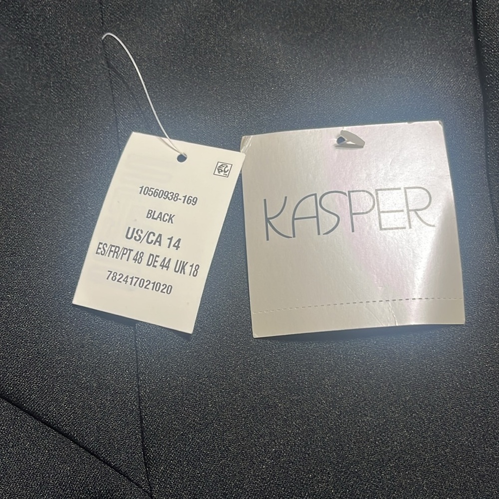 Kasper Dress Sz 14 Sheath Sleeveless Twist Front Detail Closet Staple Work Wear - Picture 7 of 8